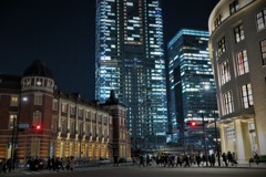 東京駅南口夜景①