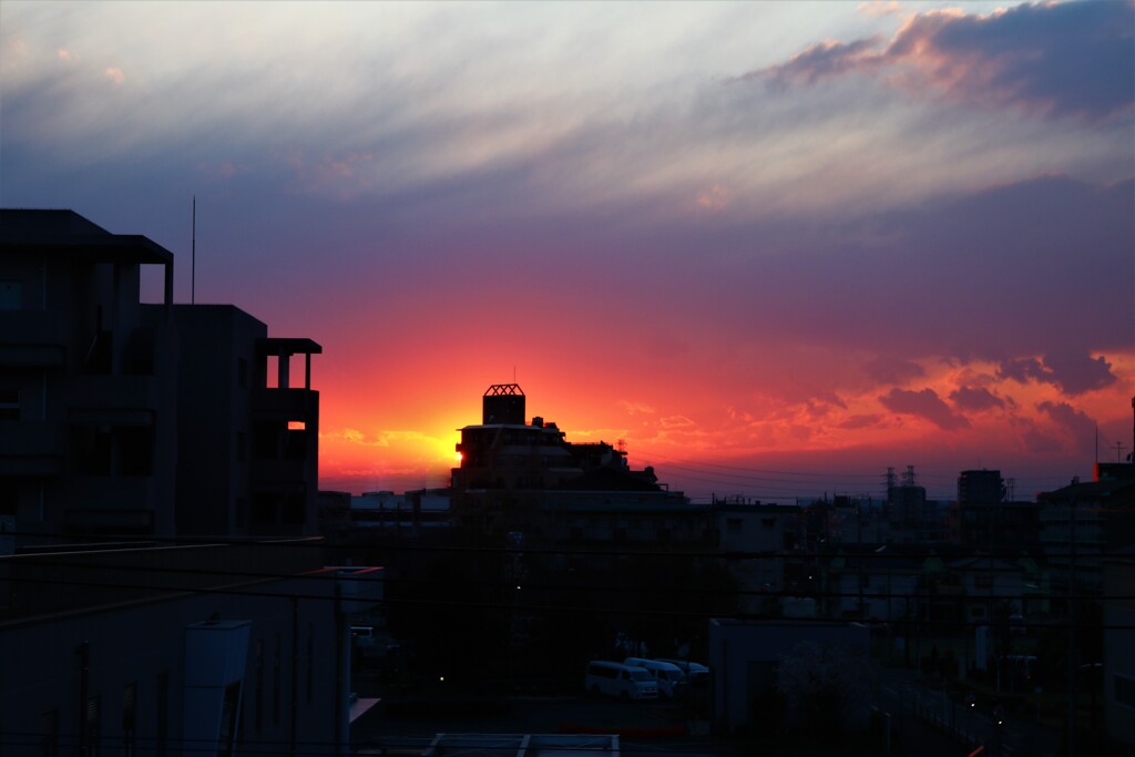 赤い空