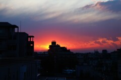 赤い空