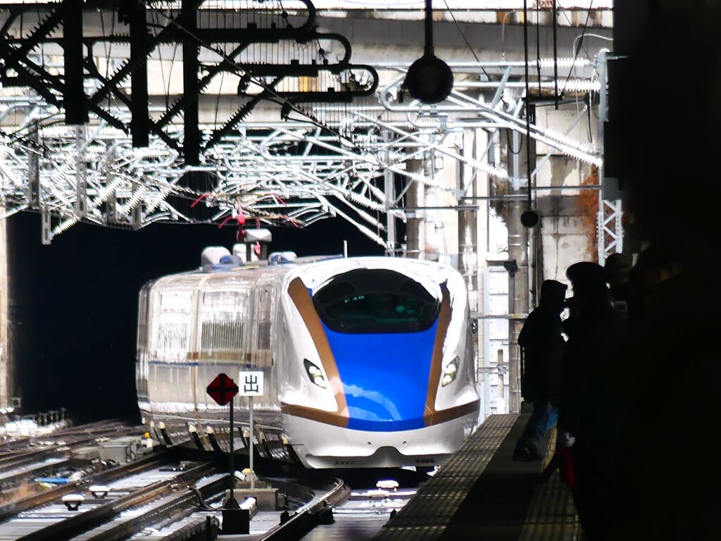 E７系たにがわ・上毛高原駅入線
