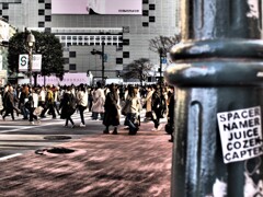 街角スケッチ／渋谷スクランブル交差点 (4)