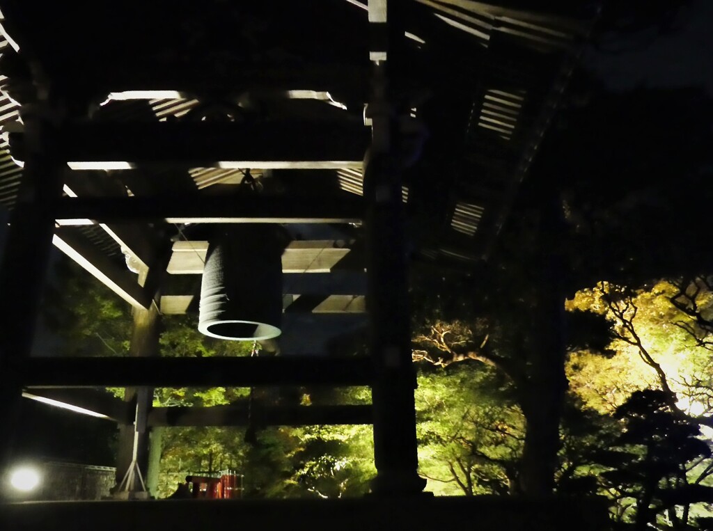 夜の鎌倉　長谷寺