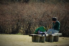 公園で練習①