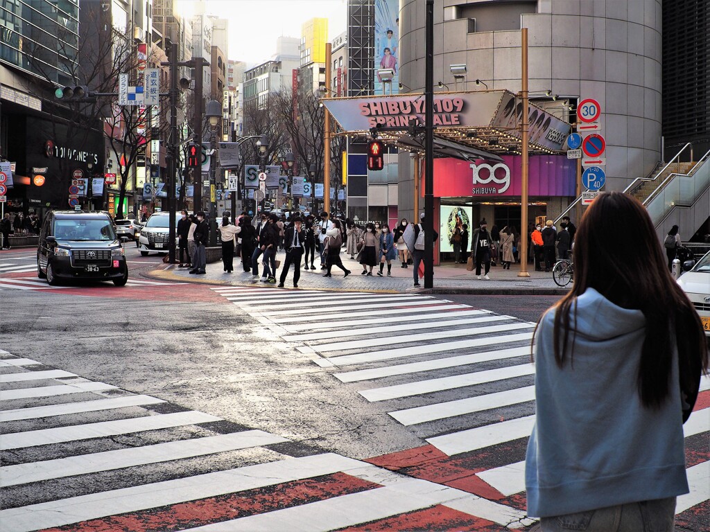 街角スケッチ／渋谷 道玄坂下