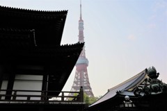 増上寺と東京タワー