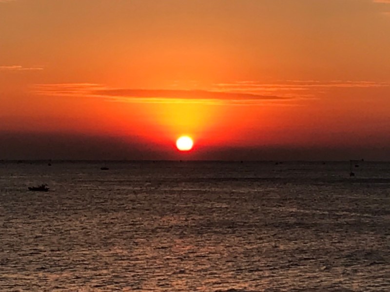 夕日