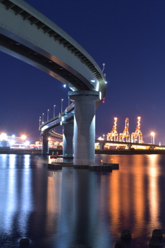 橋夜景の聖地へ