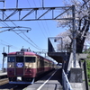 急行と桜と海の駅