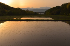伊那谷の夜明け