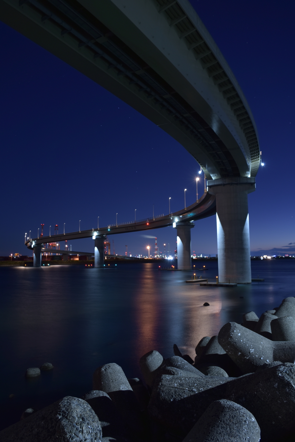 橋夜景の聖地へ