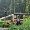 只見駅後の追い付き