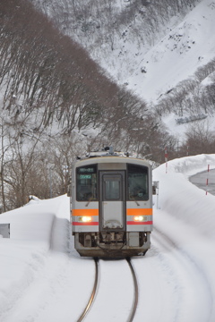 大糸線の冬