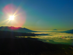 高ボッチ山からの日の出