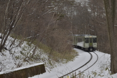 真冬の春色の列車