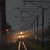 夜勤車の夜明け