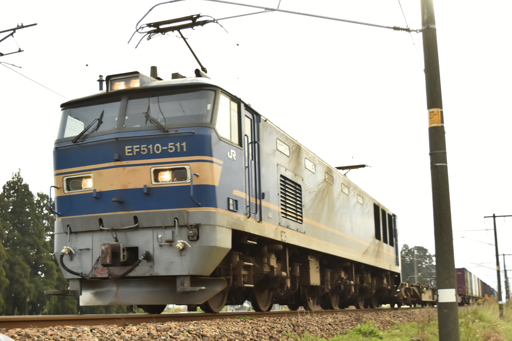 雨翌日の511号機の復路