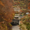 紅葉末期の六十里を行く