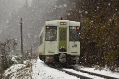 飯山線雪景色