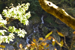断崖下の滝