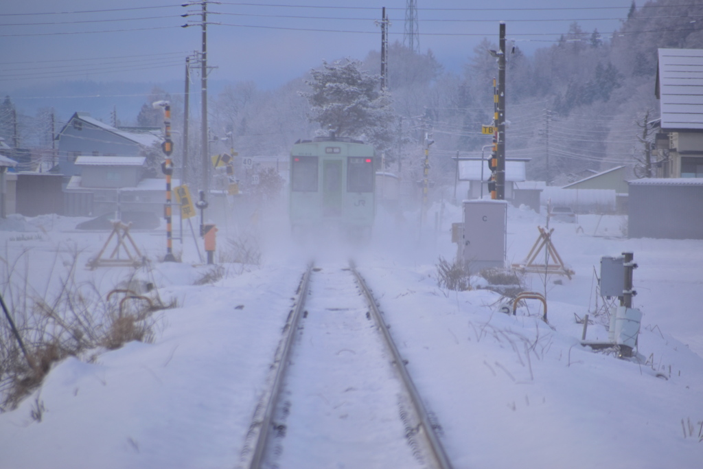 飯山線,冬