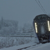 大雪の上り列車