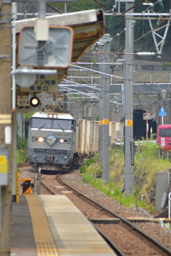 海沿いの無人駅