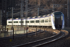 夕暮れのあずさ号
