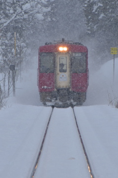 飯山線,冬