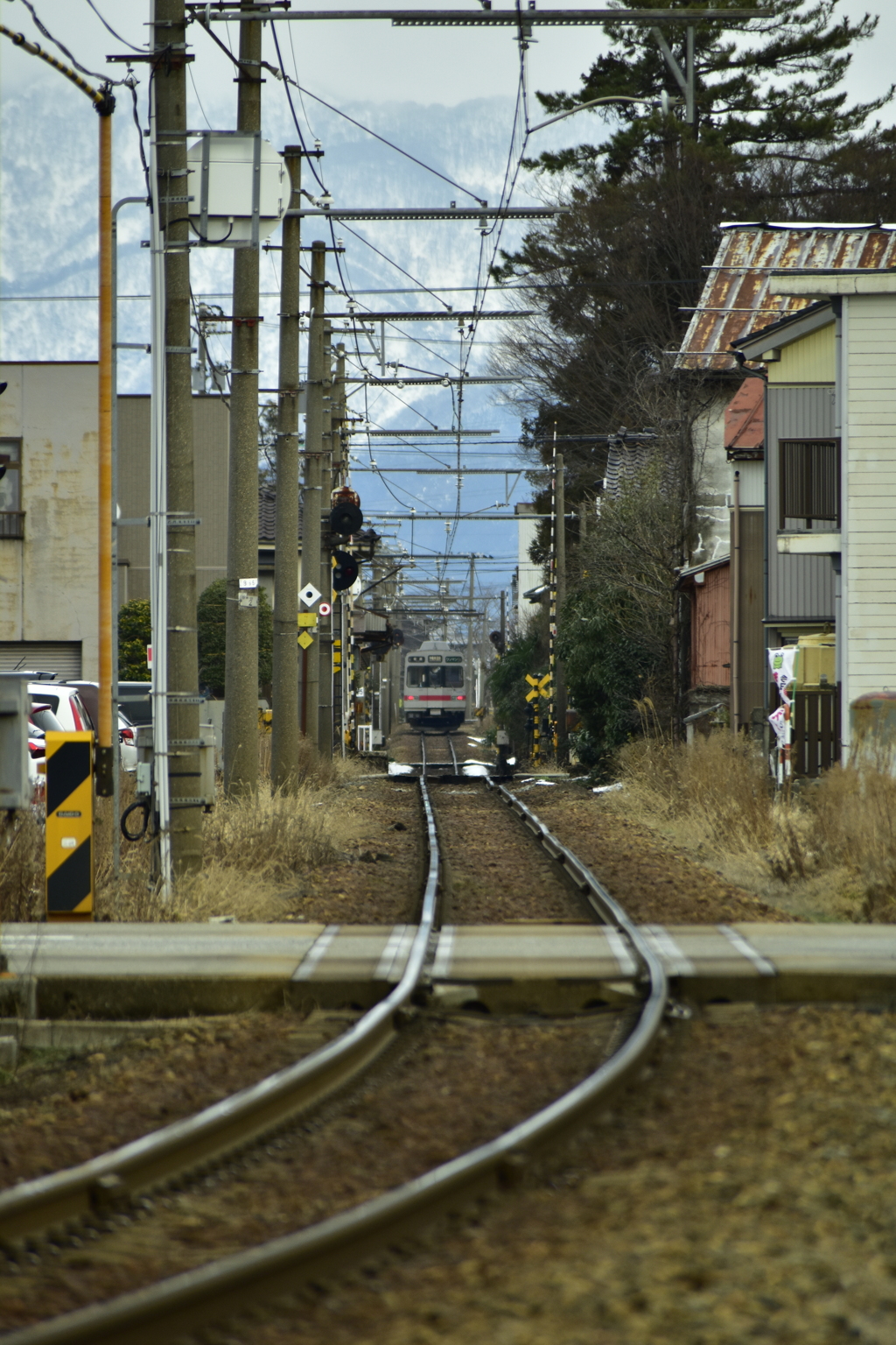 山麓最後の市街地より