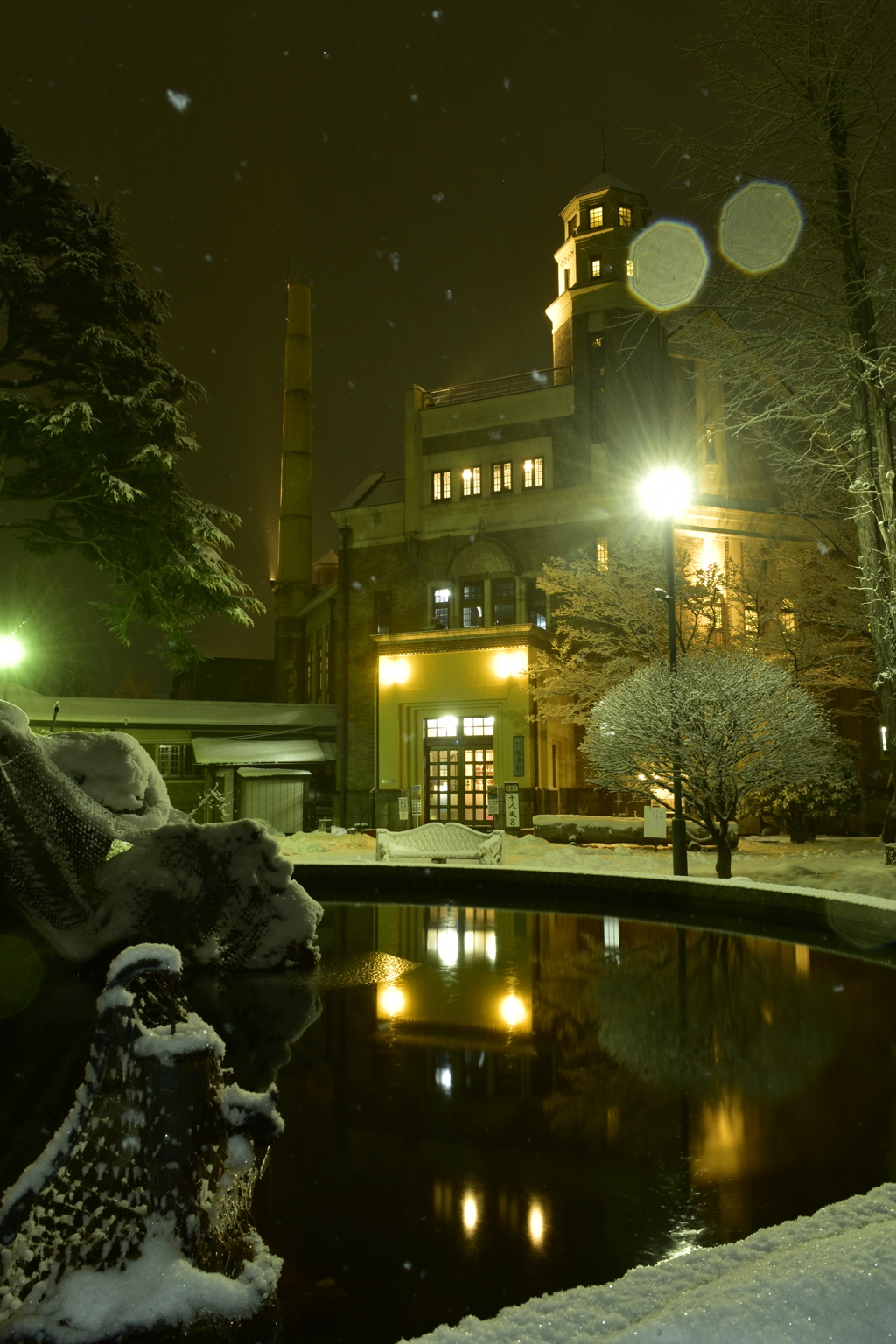 雪夜の洋館