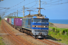 日本海を北上中