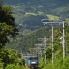 迫る聖山、迫り来る機関車