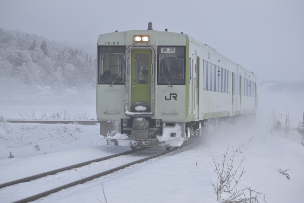 飯山線,冬