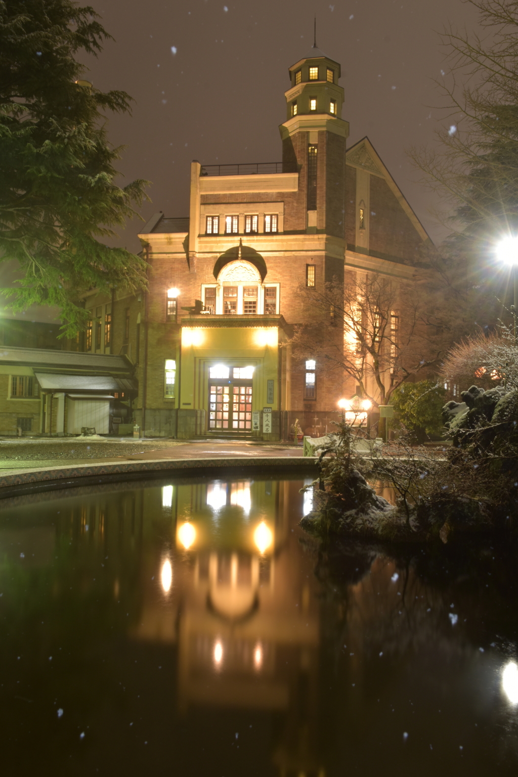 雪夜の洋館