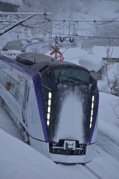 終点間際の大雪