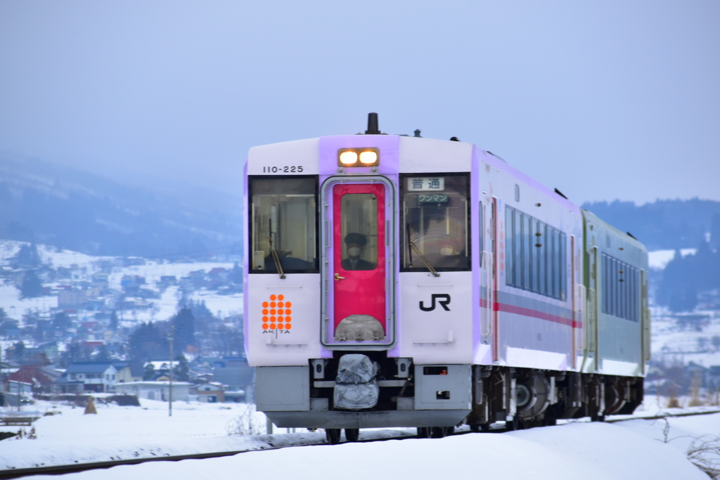 飯山線,冬