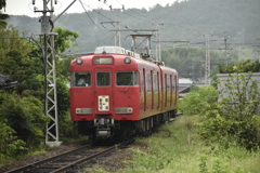 Red local train