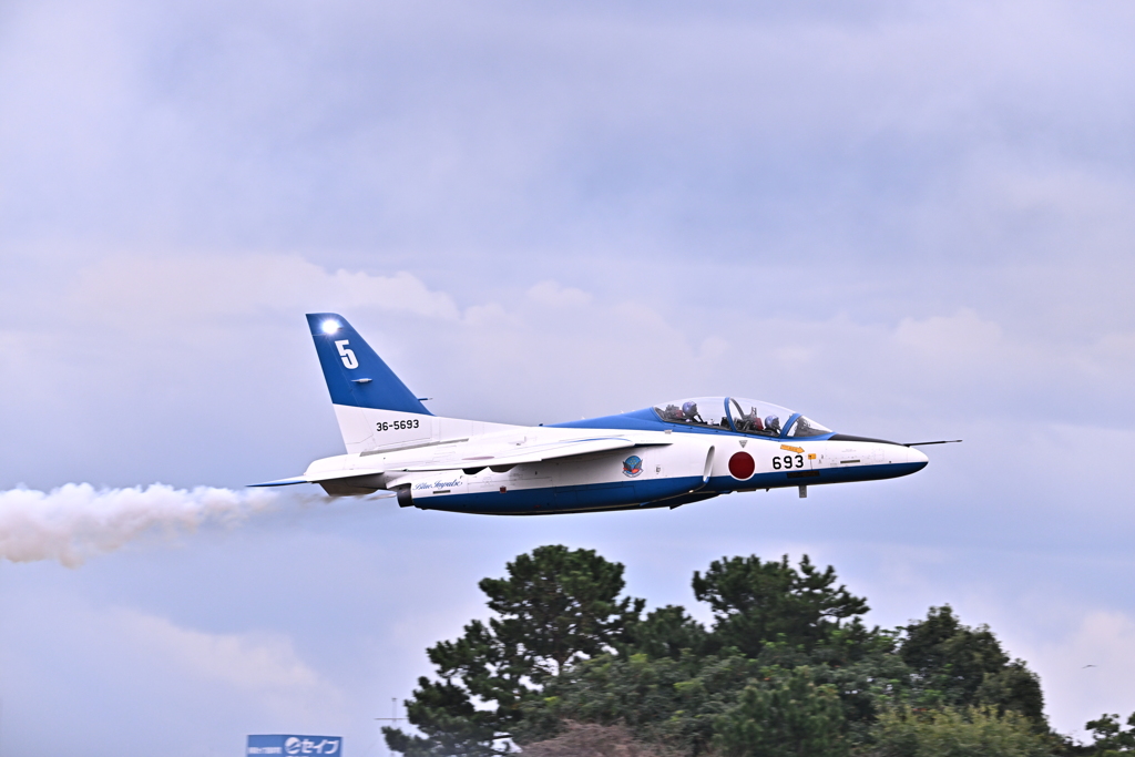 エアフェスタ浜松2024✈︎前日予行のブルーインパルス#5ローアングルキューバン