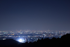 大阪平野の夜景