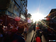 夕日