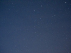 初めて夜の星を撮ってみた