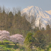妙高山を眺める春の一日