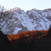 夕暮れの戸隠山