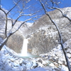冬の苗名滝