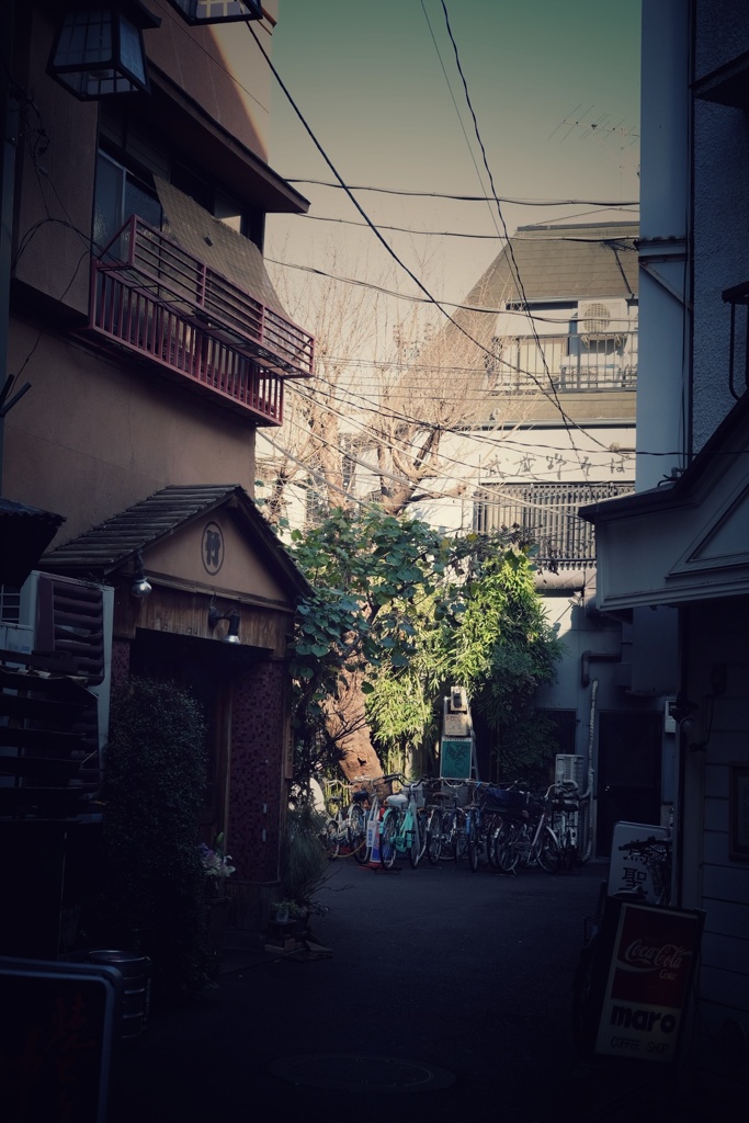 中野駅の路地裏