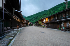 山が近い宿場