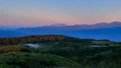 御嶽山を望む