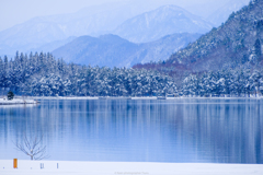 冬の木崎湖