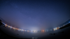 星と街灯り