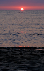 浜辺にて